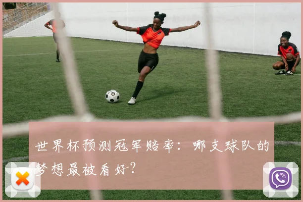 世界杯预测冠军赔率：哪支球队的梦想最被看好？